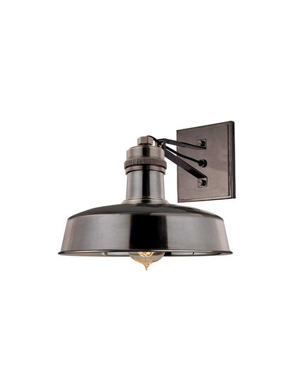 Hudson Falls Sconce in Distressed Bronze.